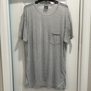 Lacoste Gray Short Sleeve Sleepwear Men's Tee